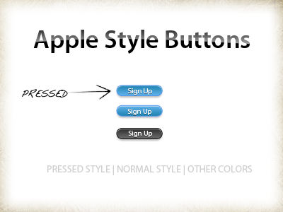 Apple buttons style - PSD by xatDefect on DeviantArt