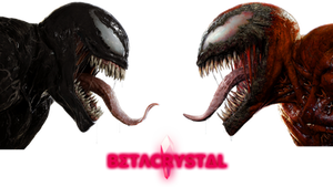 Venom and Carnage Heads PNG Render