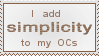 .: Simplicity for OCs Stamp :. by faror111