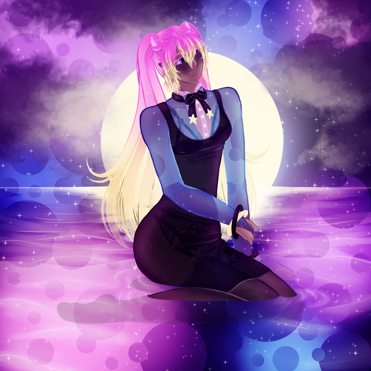 experiment- moonlit pool by TricolorArts on DeviantArt