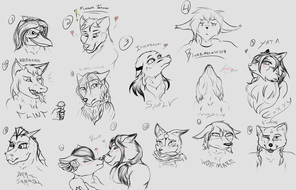 Head Study/Stream Giveaway by Johny-Fox