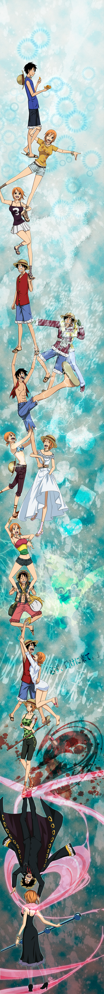 Luffy x Nami - Dibujo 2