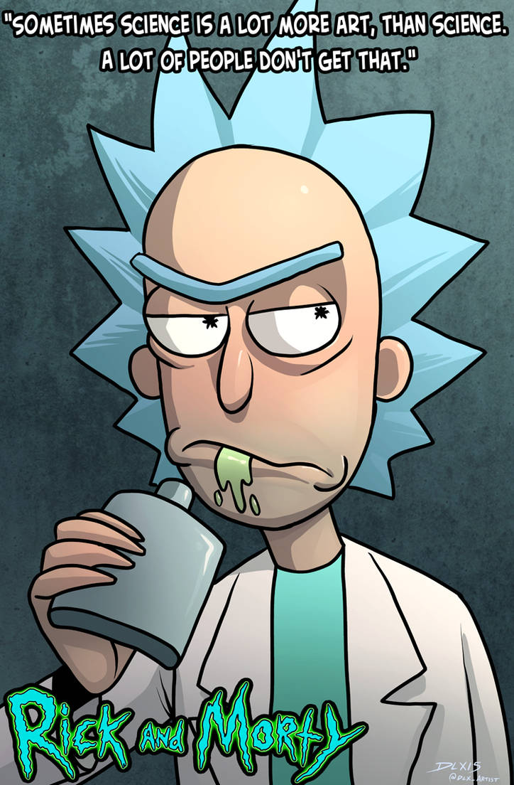 Rick Sanchez by dwaynebiddixart on DeviantArt