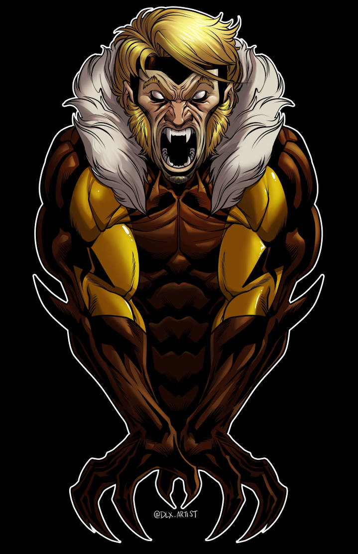 Sabertooth by dwaynebiddixart on DeviantArt