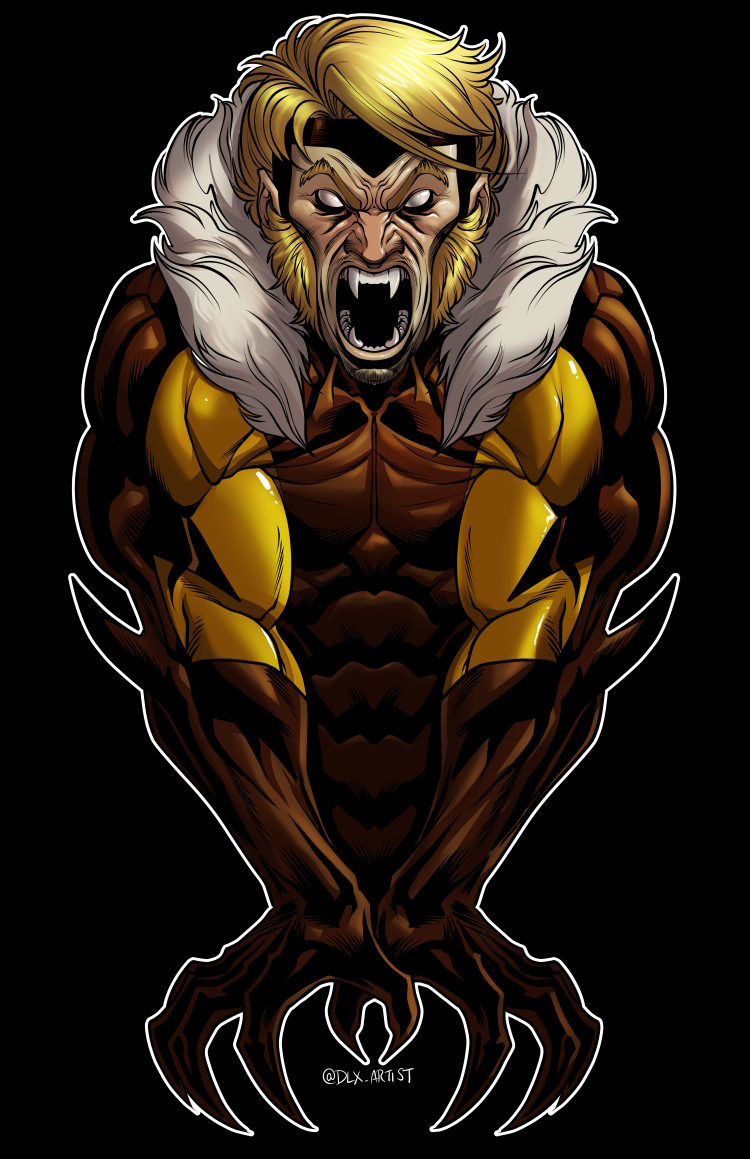 Sabertooth by dwaynebiddixart on DeviantArt