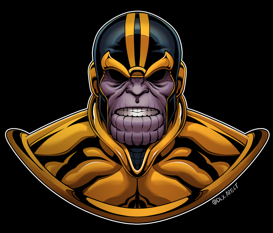 Thanos by dwaynebiddixart on DeviantArt Thanos by dwaynebiddixart on DeviantArt