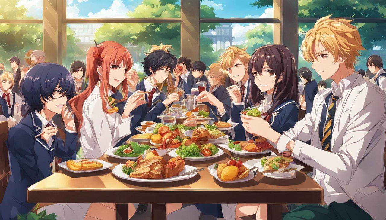Gochen High School Lunch by CrazyGlitcher on DeviantArt