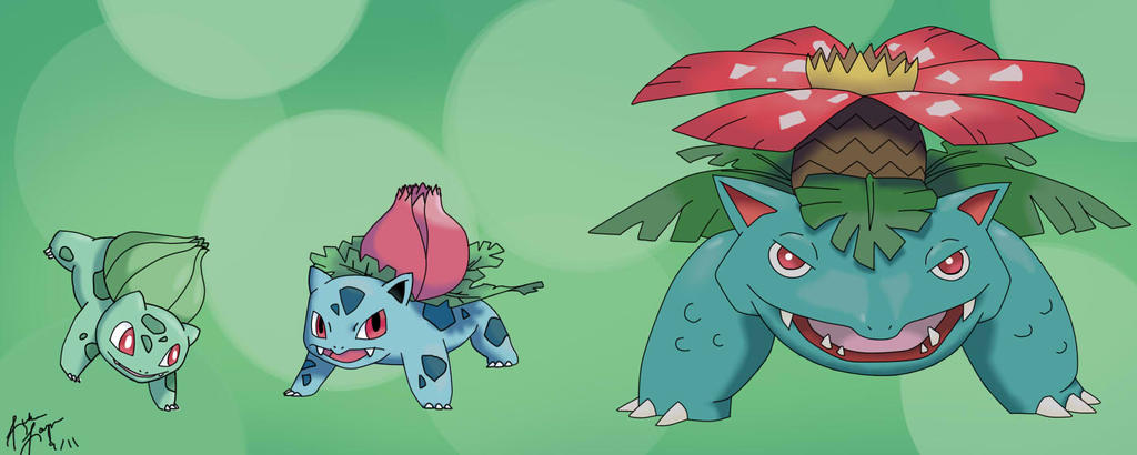 Bulbasaurus Evolution Bulbasaur Evolution by outre1 on DeviantArt