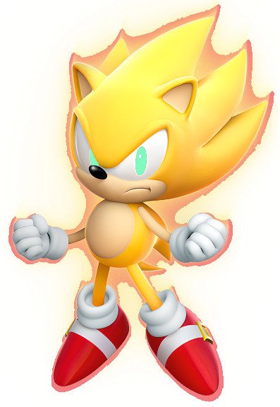 Classic Super Sonic 2 Render by TheMovieverse on DeviantArt
