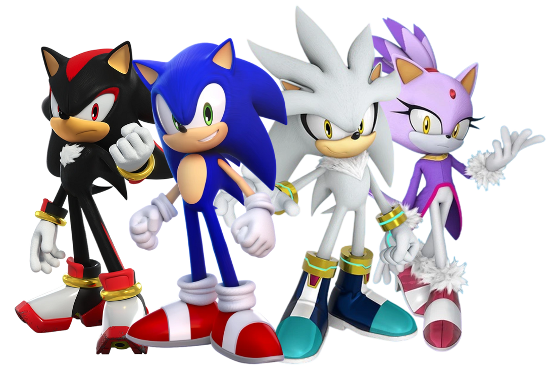 Sonic,Shadow,Silver and Blaze by TheMovieverse on DeviantArt