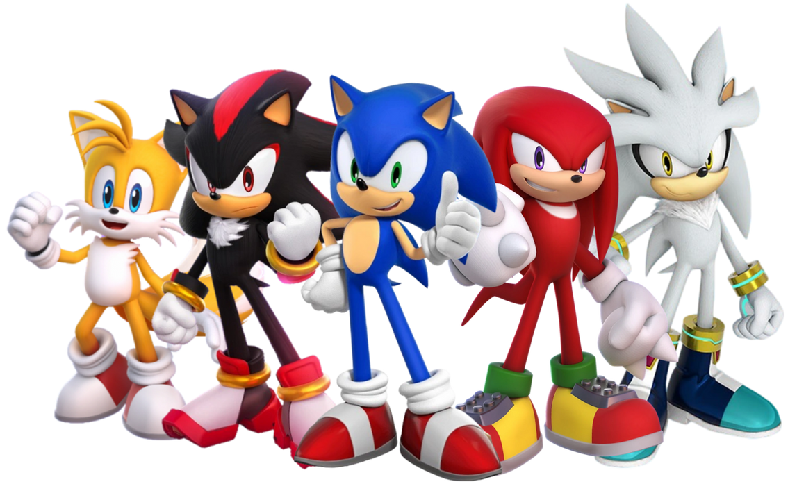 Sonic,Tails,Knuckles,Shadow and Silver by TheMovieverse on DeviantArt