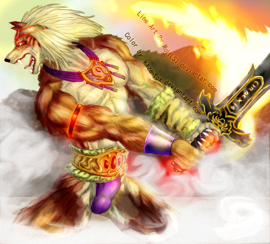 WolfLSI's In The Battle Field Colored by kaze-fox