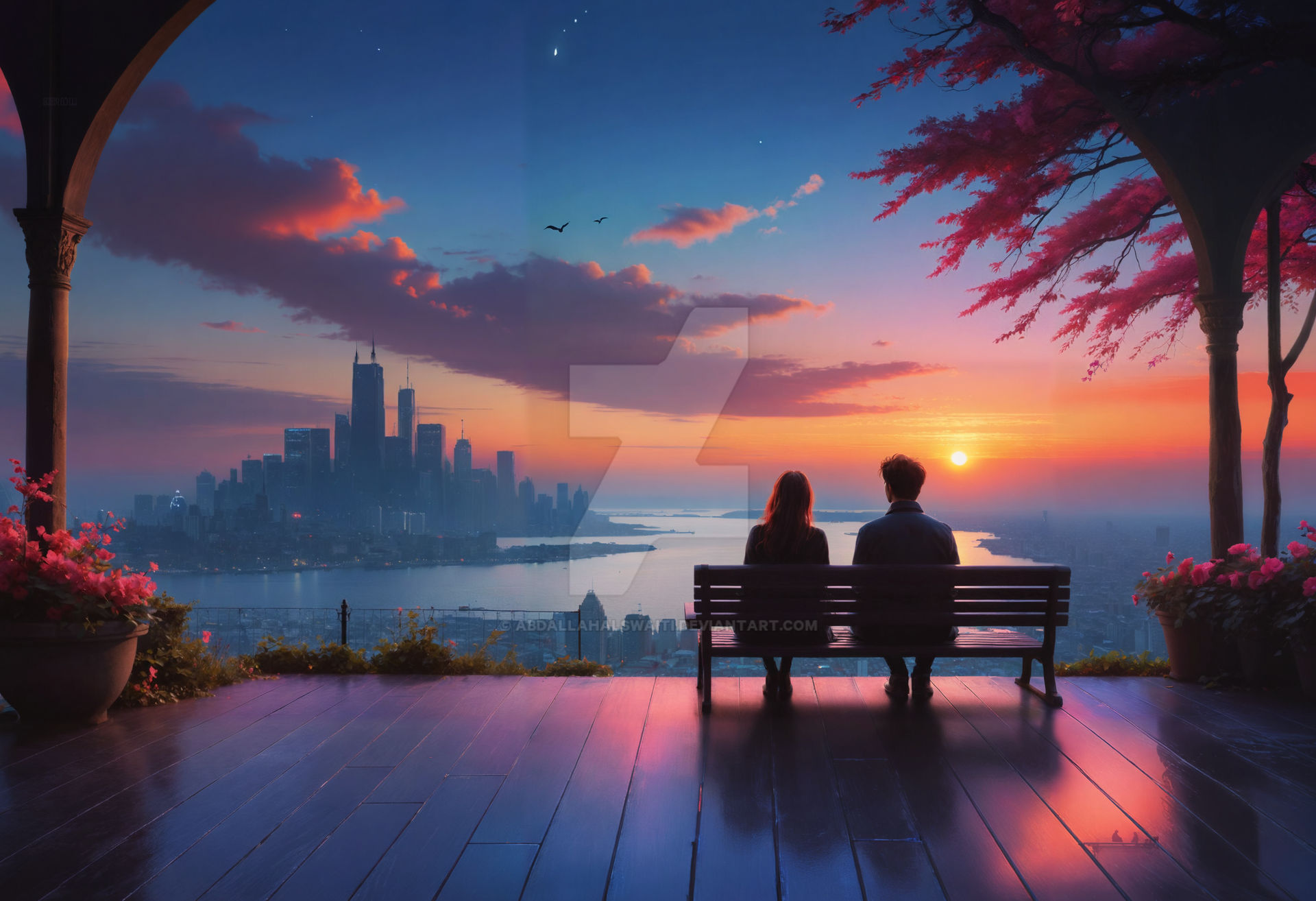Lovyne Deviantart Shy Love: A Sunset Rendezvous by abdallahalswaiti on DeviantArt