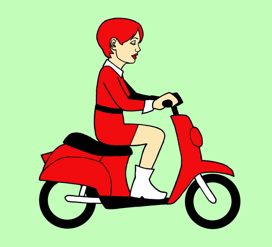 Cartoon Moped Back Rack Moped by jcool4u on DeviantArt