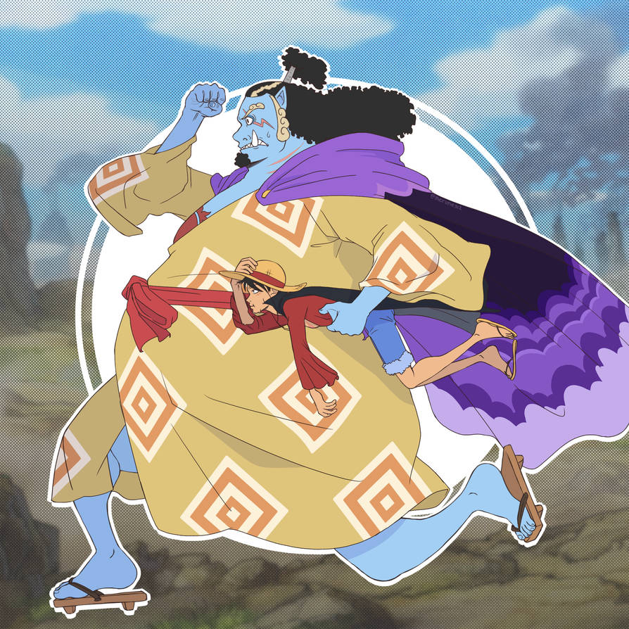 Jimbe and Luffy by Merune312 on DeviantArt