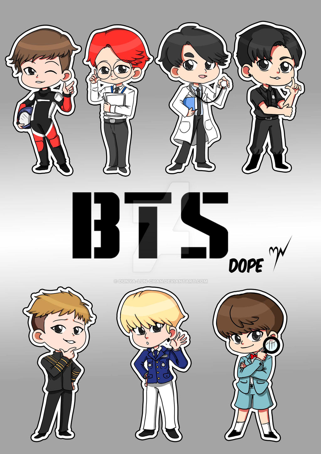 BTS - dope chibi fanart by Dunya-lun-chan on DeviantArt BTS - dope chibi fanart by Dunya-lun-chan on DeviantArt