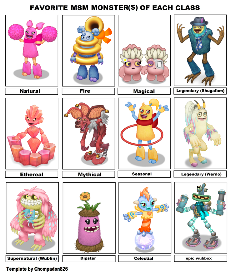 My favorite msm monsters by Trixieberrymoon12 on DeviantArt