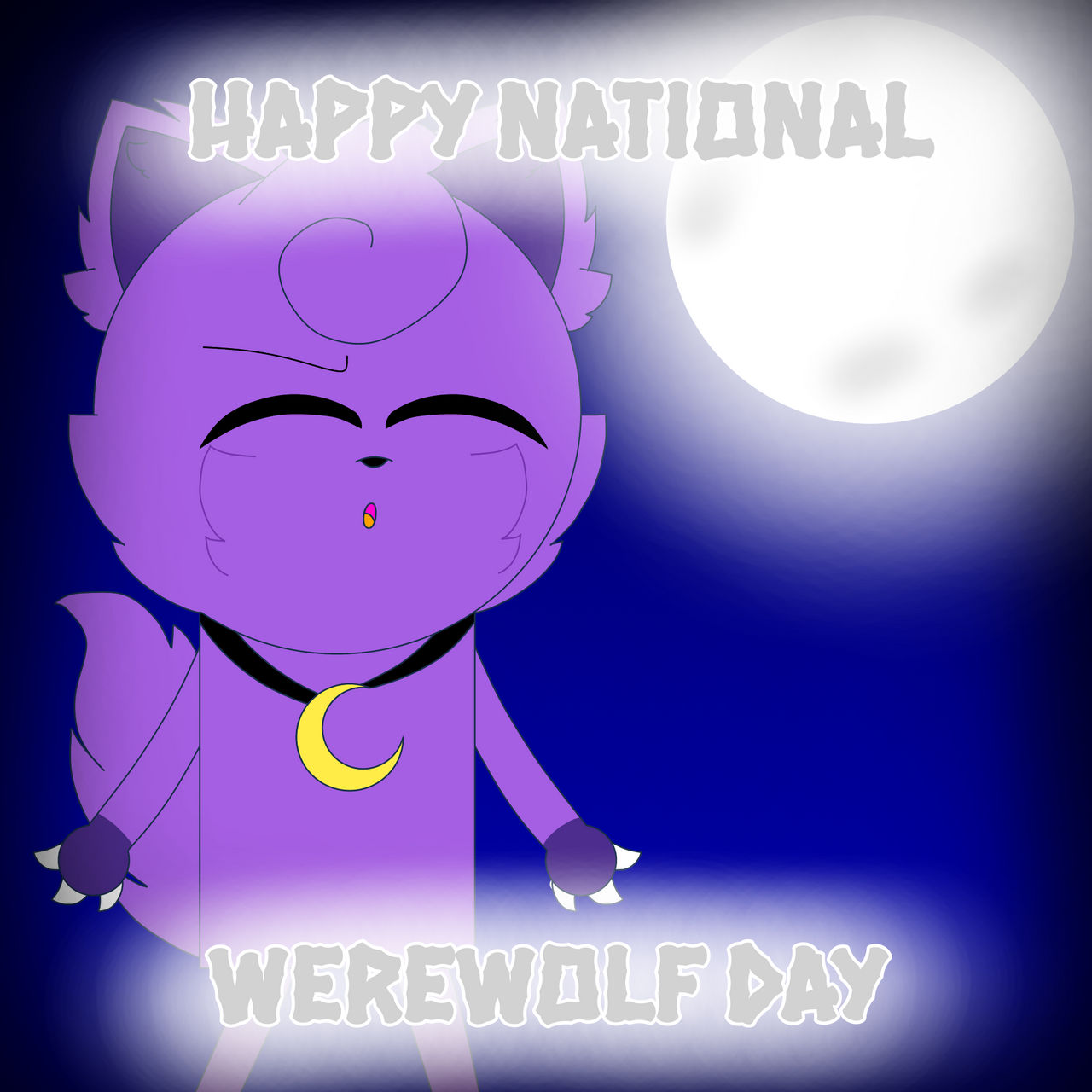 Werewolf Day a happy national werewolf day! by Trixieberrymoon12 on DeviantArt