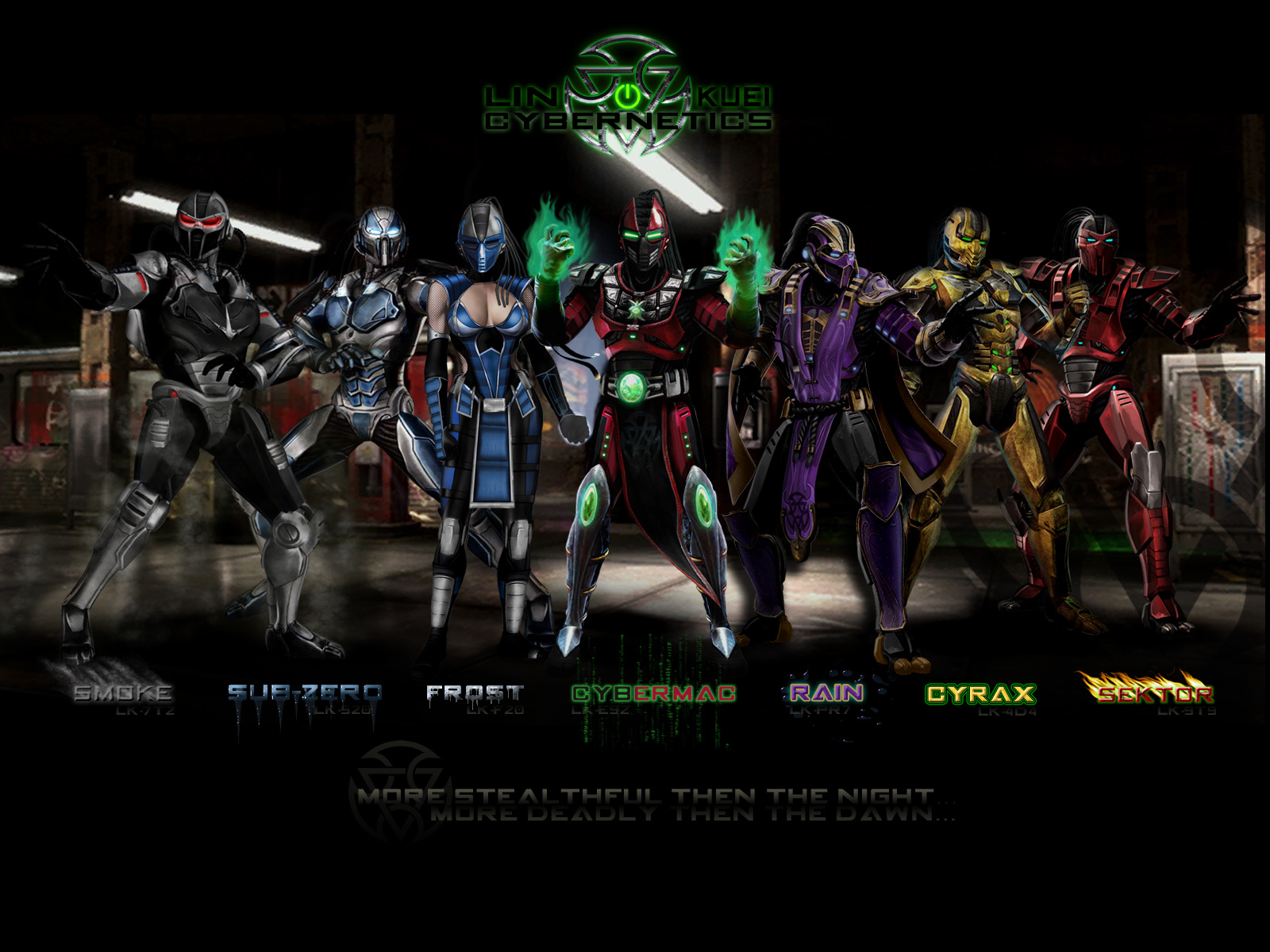 lin kuei cybernetics group shot by