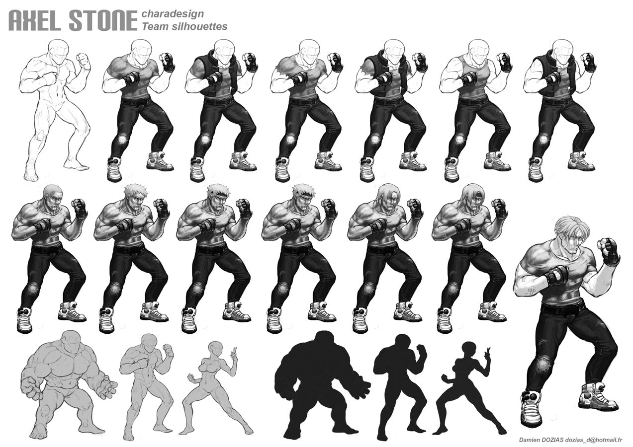 Axel Stone - Street of Rage Character design