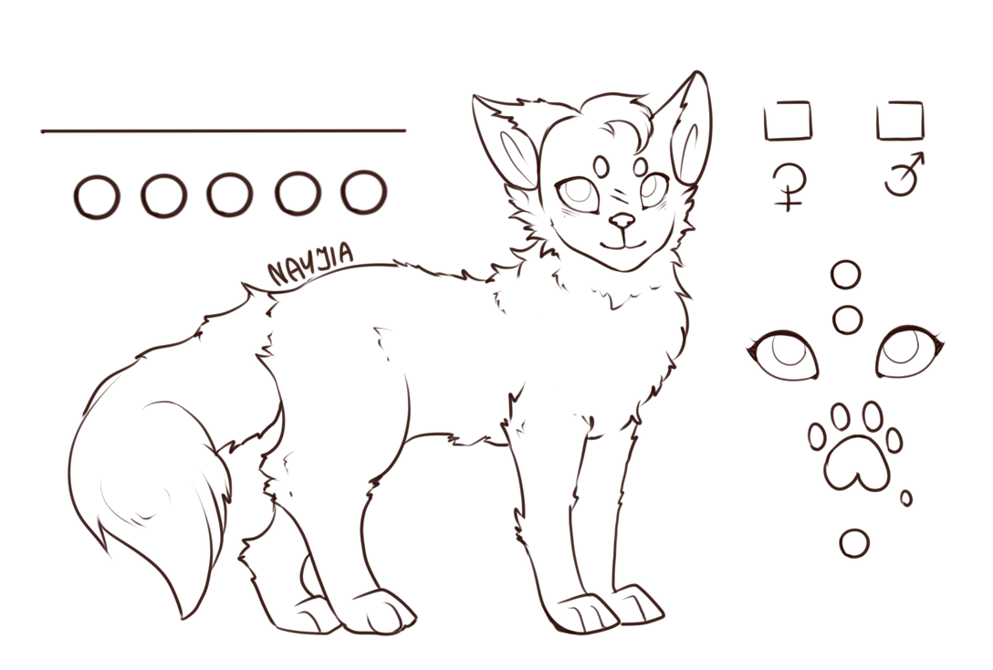 Body Base Rcat Ref cat ref sheet base F2U by ny4nay on DeviantArt