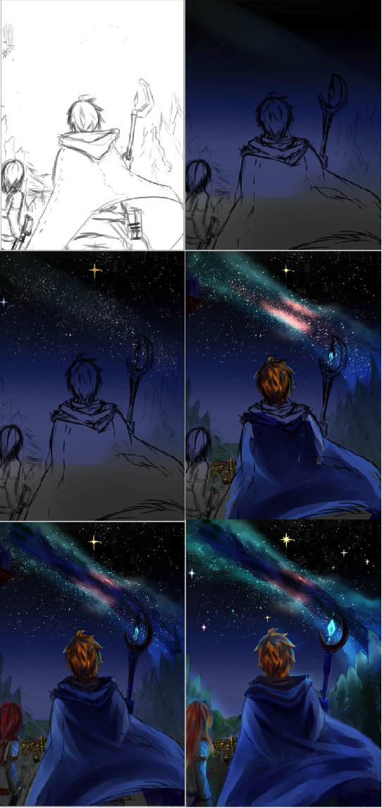 Traveler's Night- process