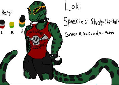 Loki green anaconda form