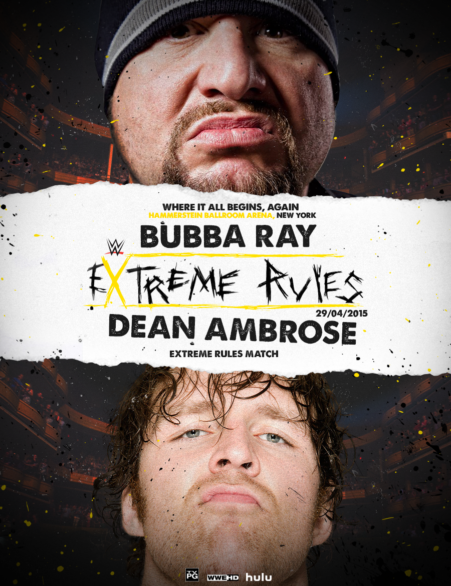 EXTREME RULES - WWE FANTASY POSTERv3