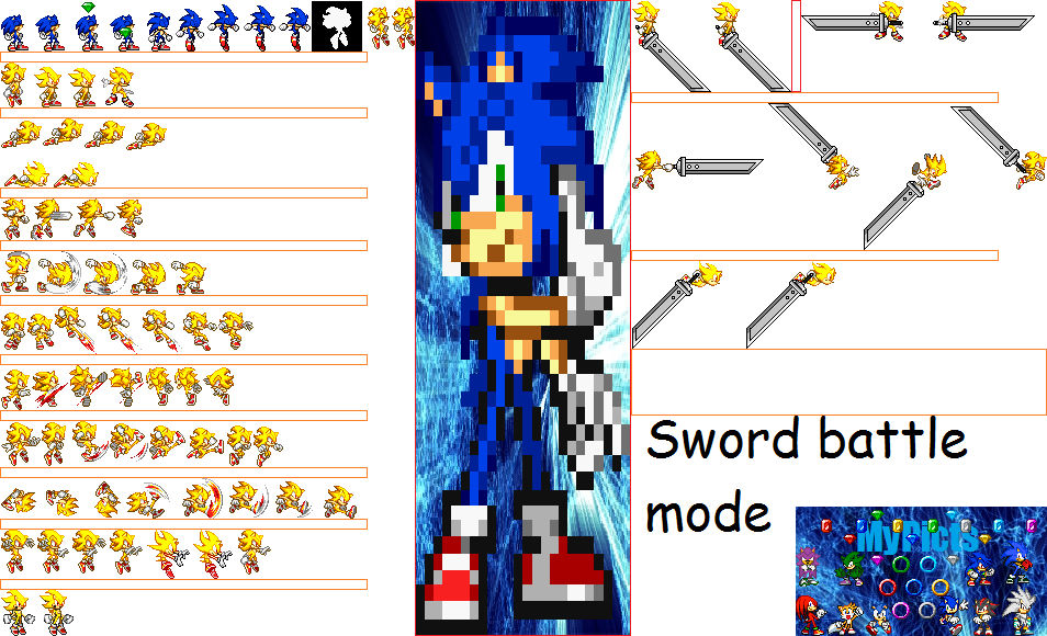 Final Fantasy Sonic X6 Sprites Version 2 By Mypicts On Deviantart