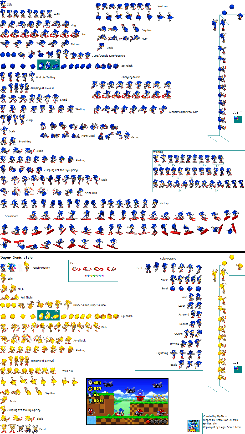 Sonic Lost World sprites update 3