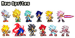 Sp4 Characters Super Sonic 4 Sprites Revamped by SKCollabs on DeviantArt