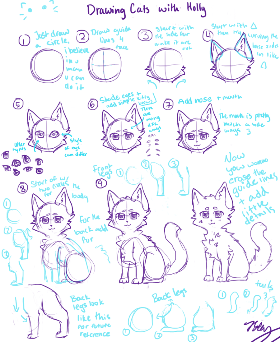 Cat TUTORIAL (anime style)