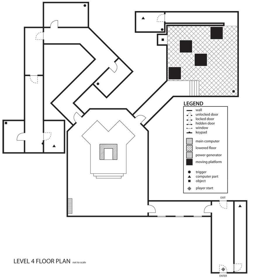 Game Design Level 4 Floor Plan By Engelasche On DeviantArt
