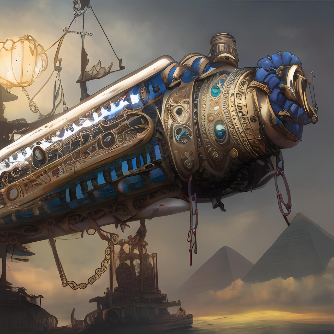 AI Generated Steampunk Dirigible by Neurofarm on DeviantArt