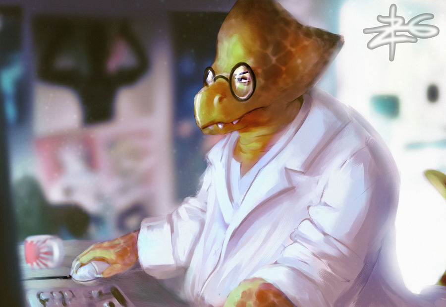Undertale - Dr Alphys by Zinrius on DeviantArt