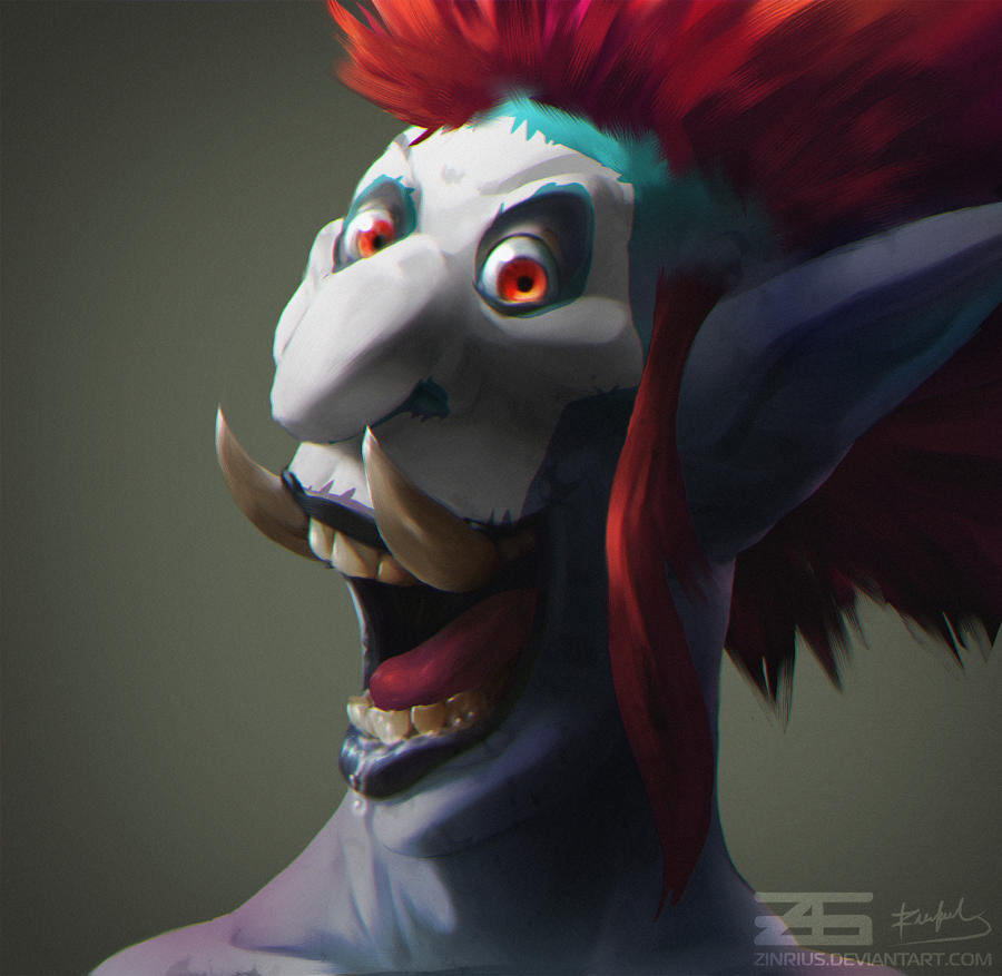 Warcraft Troll Portrait