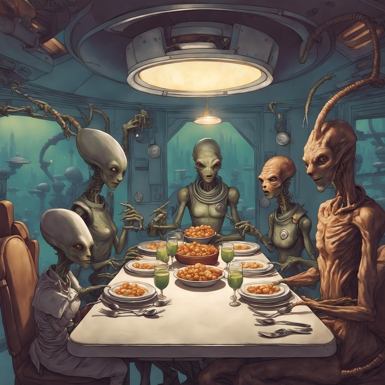 The Dinner Guest by 1Raventech on DeviantArt