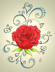 Rose swirls -color