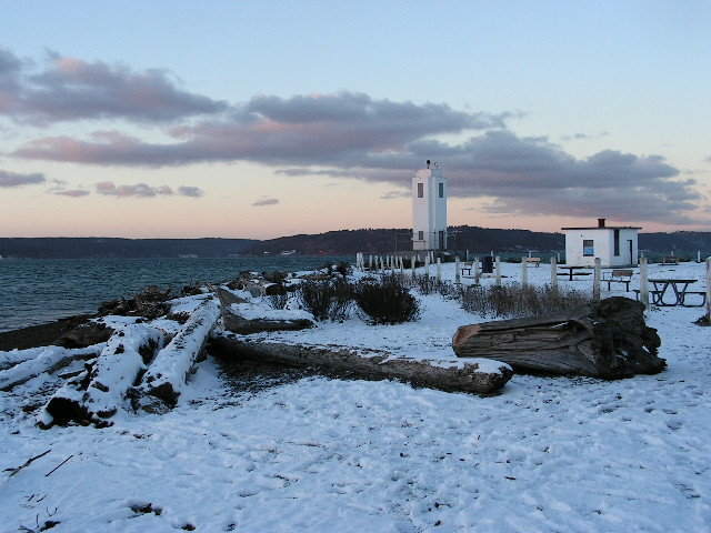 Snow at the beach?