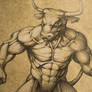 Minotaur commission close up #1