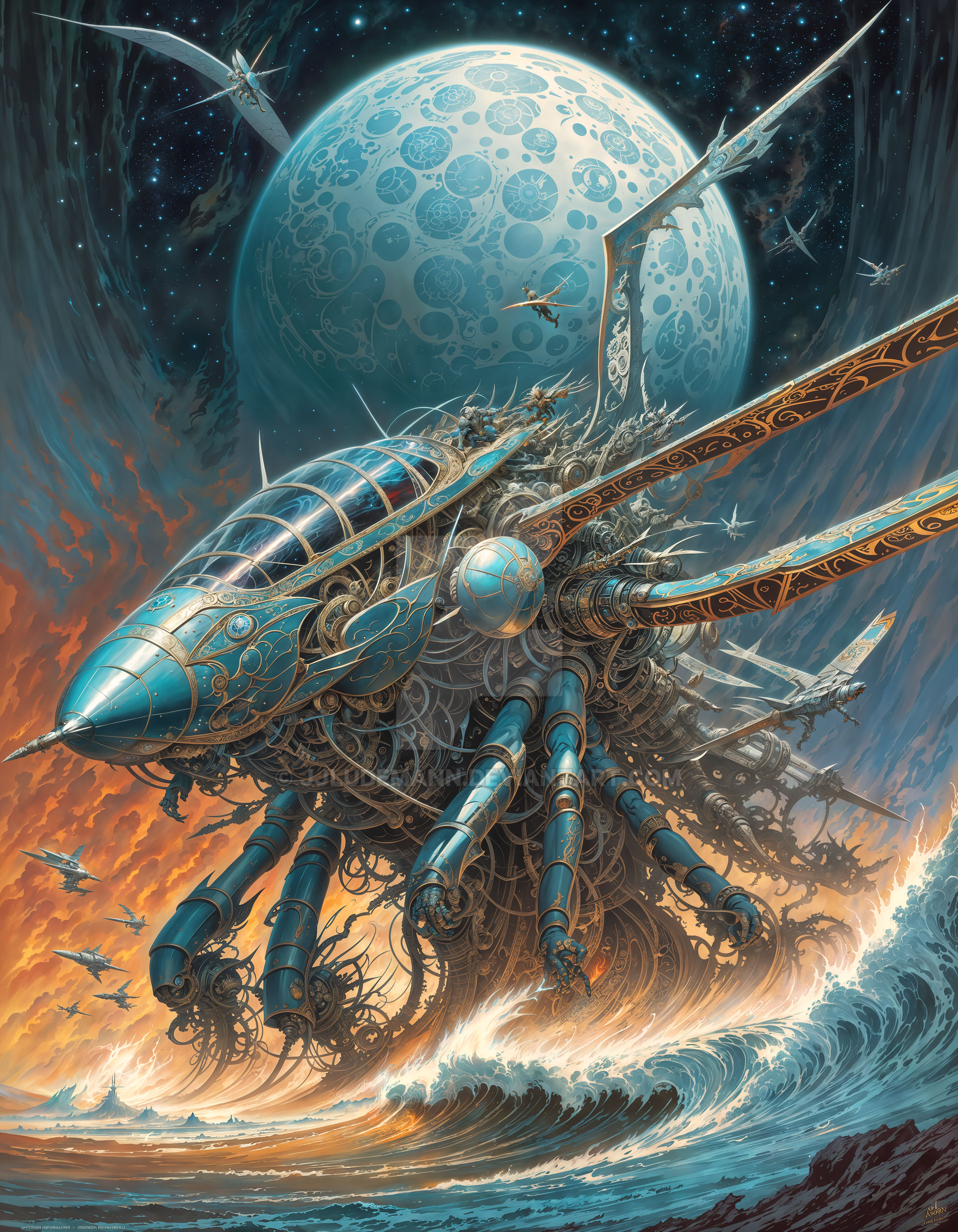 Insectoid Invasion Alien Insectoid Invasion, Acrylic on Canvas, 2023 by JJLudemann on ...