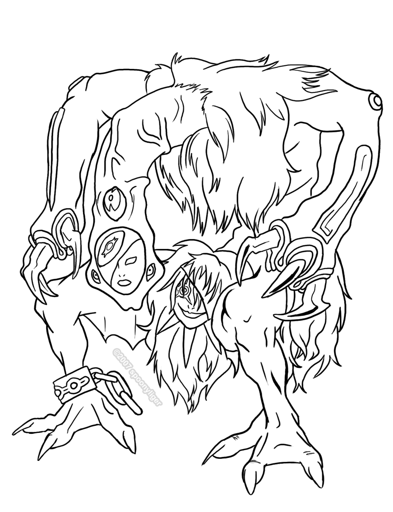 Some Veiny Throbby Demon Mask Monster idk