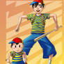 Adult and Chibi Ness (2010)