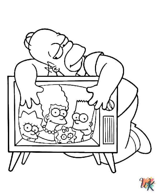 Dibujos para colorear de Los Simpson - Los Simpsons - Dibujos para