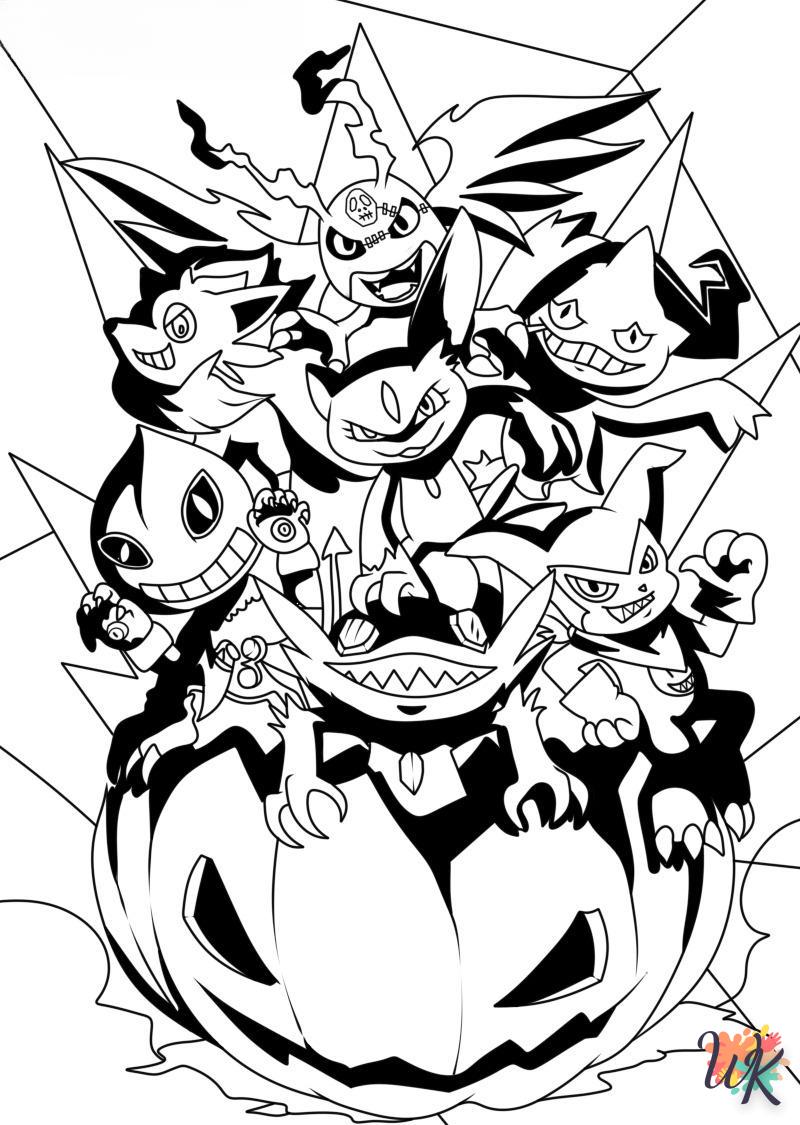 Dibujos para Colorear Pokemon Halloween by dibujosparacolorear on