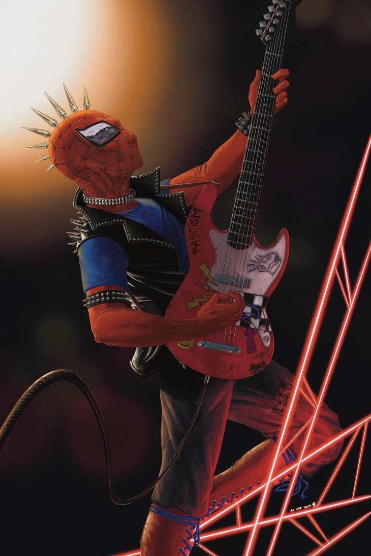 Spiderpunk rocking by gocudo49 on DeviantArt