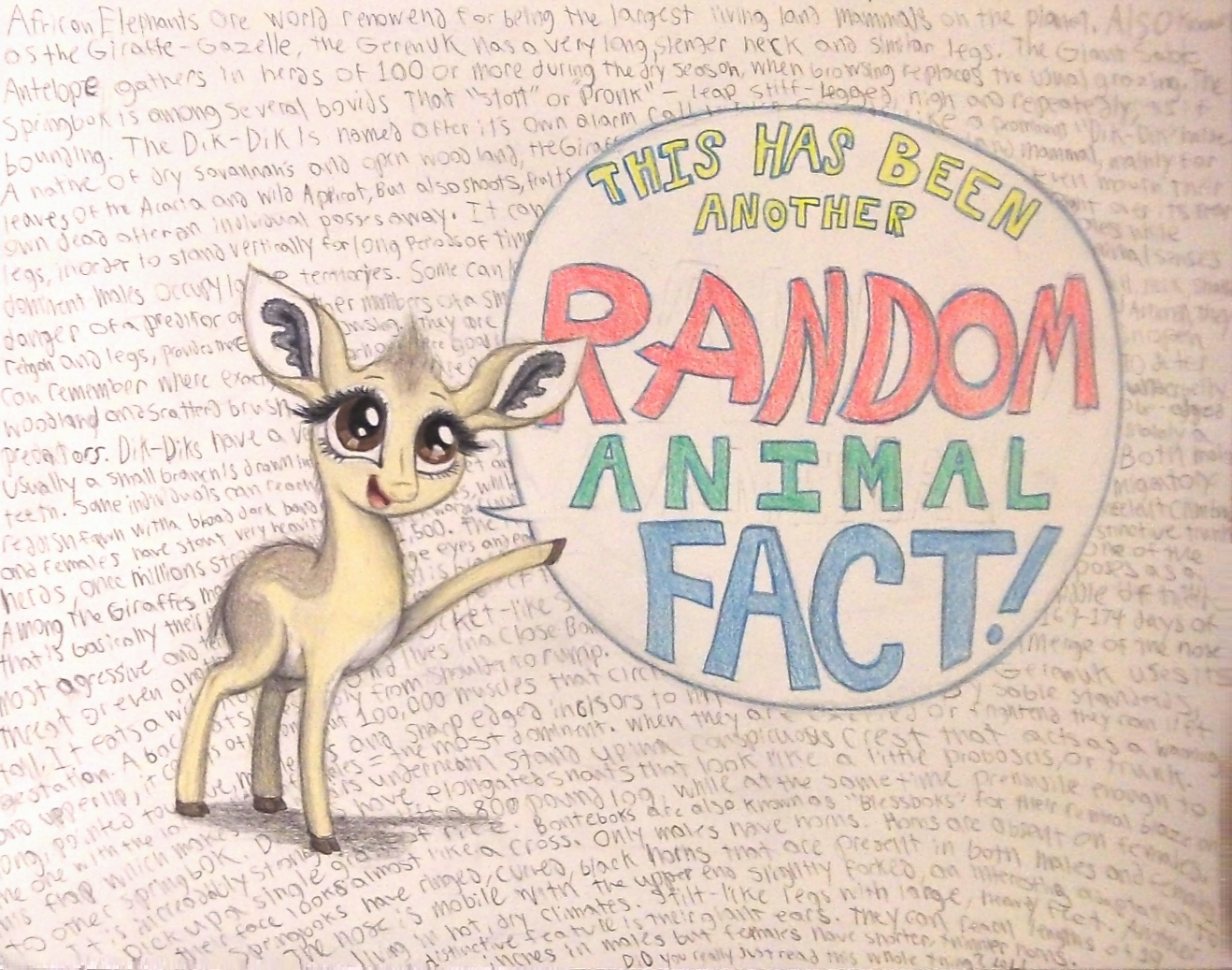 Random Animal Facts (With Kekere!) by TheFriendlyElephant on DeviantArt