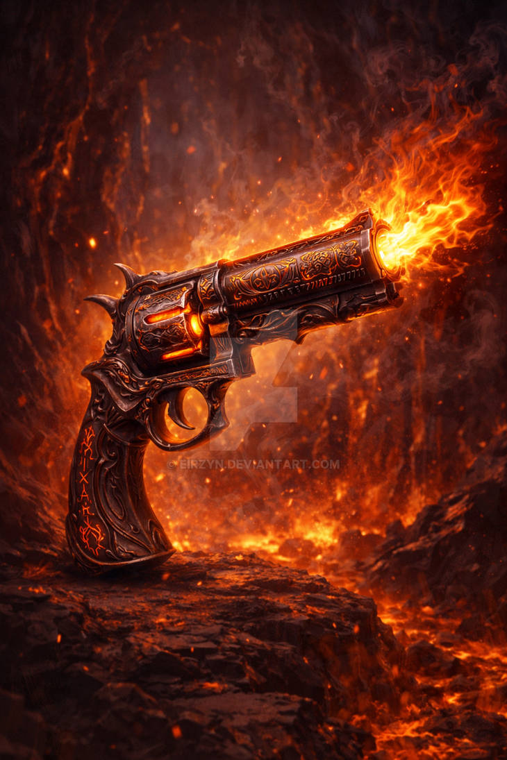 Infernal Revolver Infernum, the Hellforged Revolver by Eirzyn on DeviantArt