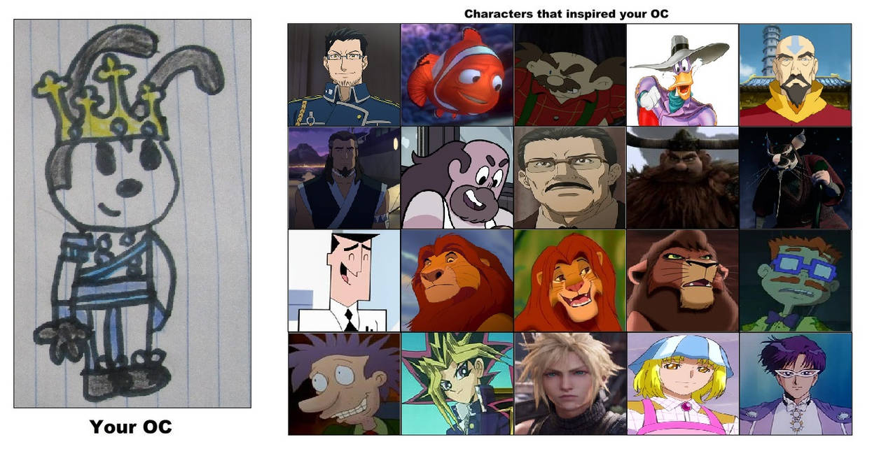 Characters That Inspired King Walter Rabbit Meme by LunaMoon9000 on ...