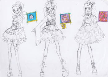 kimono inspired lolita girls